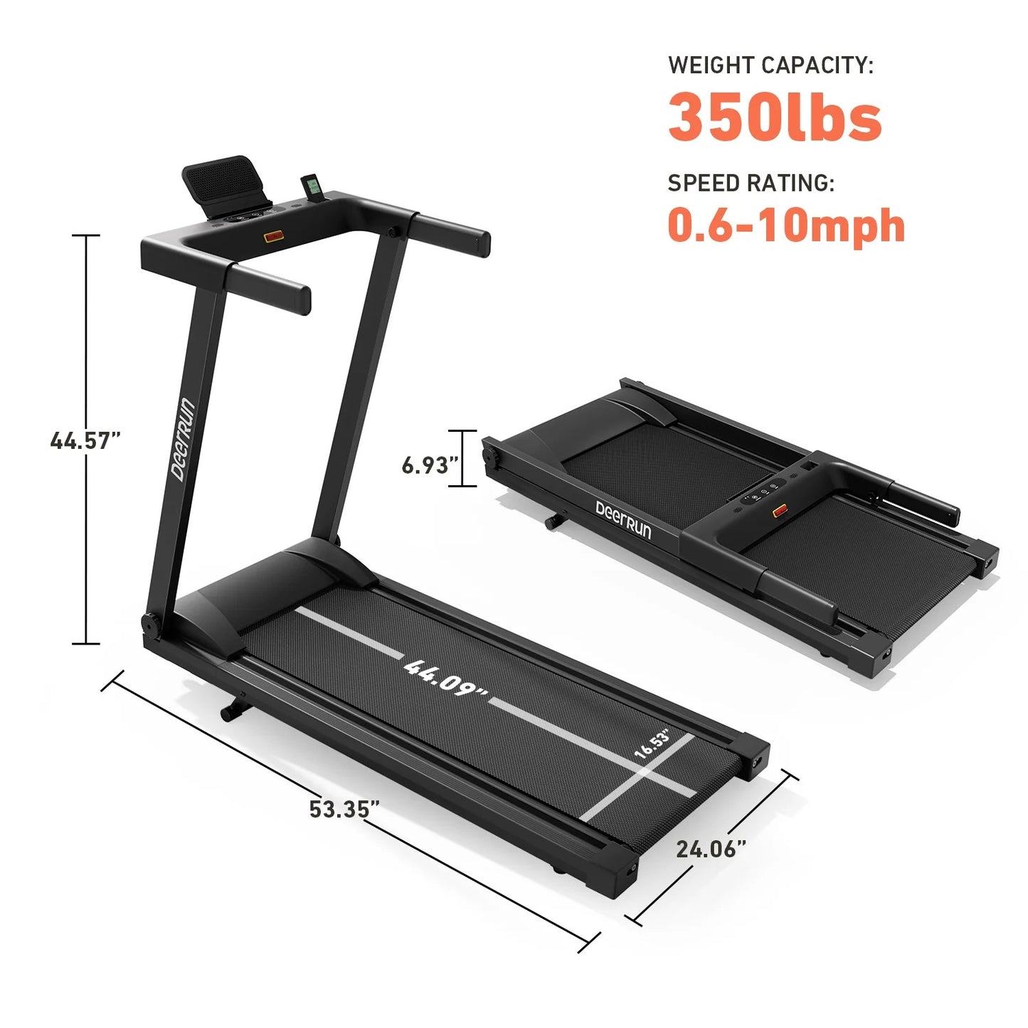 WalkSlim Foldable Walking Treadmill